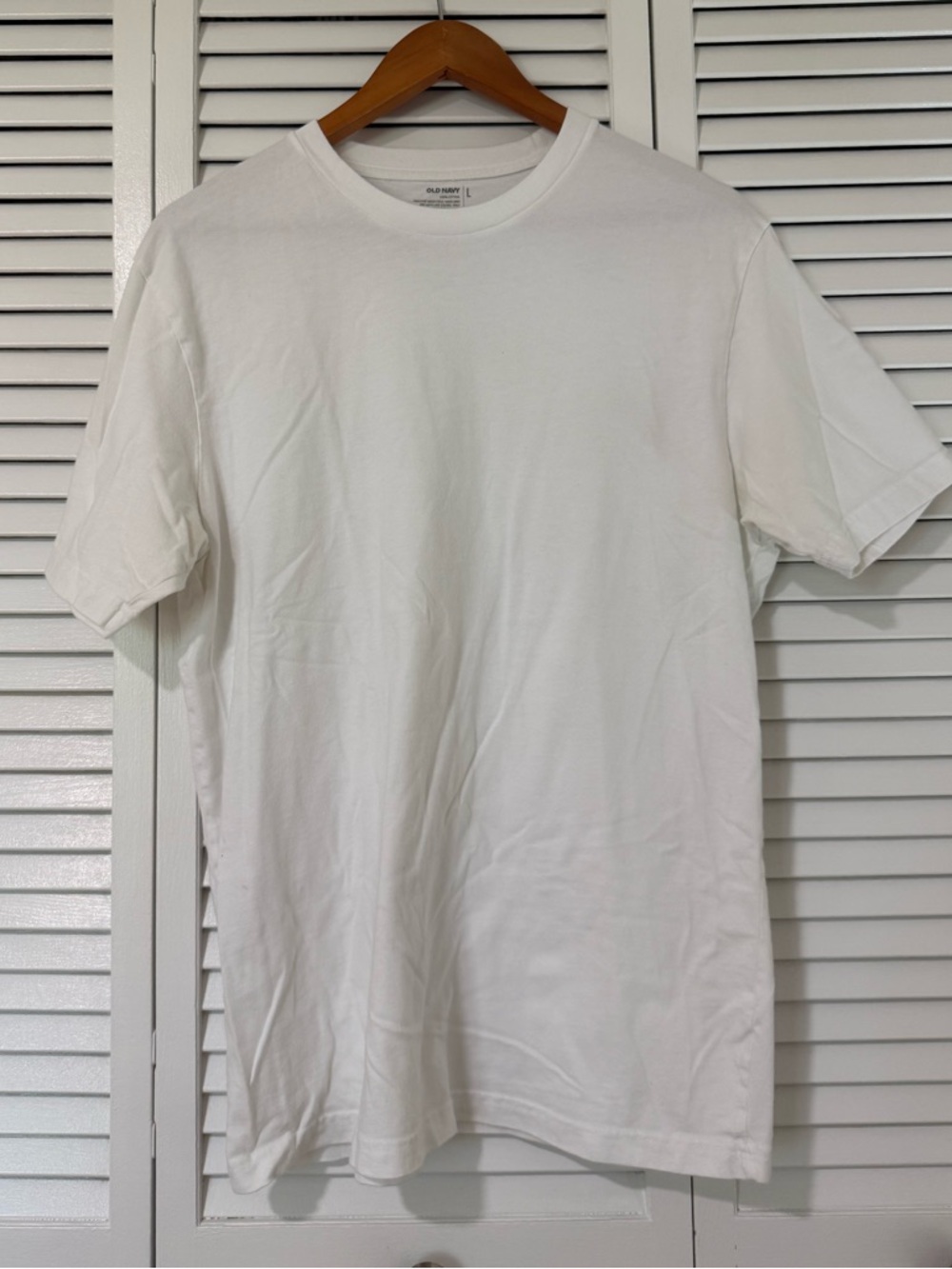 Old Navy Men's Solid White Crew Tee